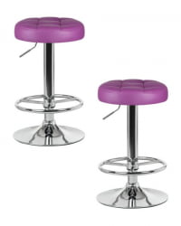 Табурет барный DOBRIN BRUNO (фиолетовый) 2 шт
