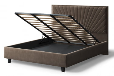 Кровать Леона, 2000кс1600мм, коричневый / 2000x1600мм,