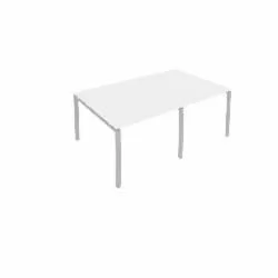 Переговорный стол (2 столешницы) Metal System Б.ПРГ-2.1 Белый/Серый