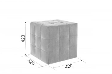 Пуф Рубик 2 PM-003.2 капучино (велюр)