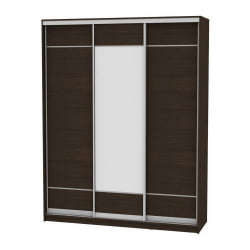 Шкаф-купе B-230х180х60-2(Венге-D7D8D7)