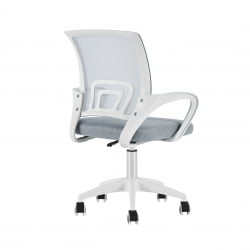 Кресло офисное ТопЧаирс Симпле СН серый пластик белый / TopChairs Simple SN