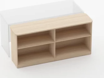 Тумба приставная к столу Glassy 3.18.104 Бук светлый