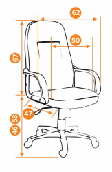 Кресло руководителя Leader бежевый-12