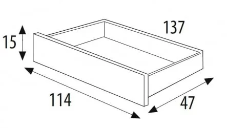 Ящик для детской кровати 120*60 Micuna CP-1405 white