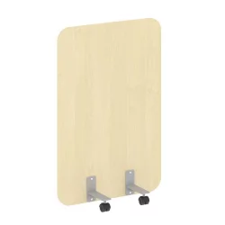 Перегородка на металлических опорах, на роликах R-line  DP.R-80-120  Клён