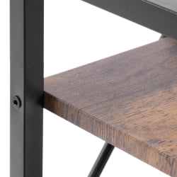 Стеллаж офисный WS-03 60x30x166 см, burnt