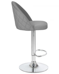 Стул барный DOBRIN MILANA (серый велюр (MJ9-75)) 2 шт