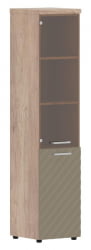 Шкаф колонка комбинированная с топом (левый) Torr LUX TLHC 42.2 L Дуб Каньон Капучино