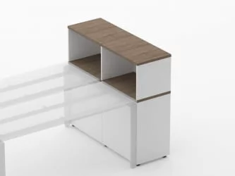 Тумба комбинированная высокая для рабочего модуля Deka 9.04.125 Дуб Верцаска/Белый