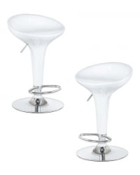 Стул барный DOBRIN BOMBA (белый) 2 шт