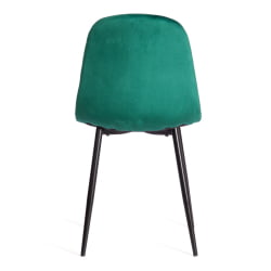 Металлический стул BREEZE (mod. 4724) вельвет/металл, 44 х 53 х 87 см, Light dark green (изумрудный) HLR56 / черный