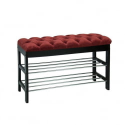 Банкетка Грейс Венге Бордовый