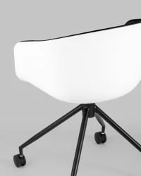 Кресло офисное ЛИБРА экокожа Белый / LIBRA