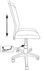 Кресло детское Бюрократ KD-9 (пластик белый) Голубой