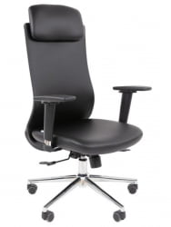 Офисное кресло CHAIRMAN 500 LUX экокожа Черный