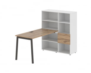 Рабочая станция ЕДИС ЕЛРСТ 1113 Дуб Денвер светлый Мокко Белый / EDIS ELRST
