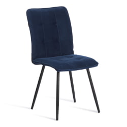 Металлический стул Bari велюр, 46х55х89, Blue (синий)