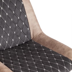 Стул KELT ( mod. 8799 ) металл,ткань наппа, 50 х 60 х 84 х 49,5 см, черный/коричневый