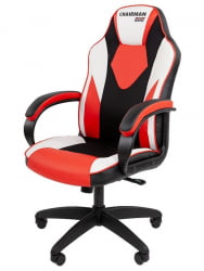 Игровое кресло Chairman гаме 17 Черный Красный Белый / game