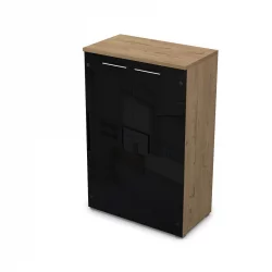 Шкаф со стеклянными дверьми GLOSS LINE 9НШ.017.7 Teakwood