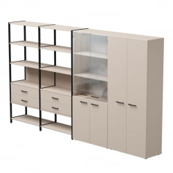 Набор стеллажных систем Everprof EVO №16 Кашемир Черный