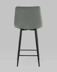 Стул полубарный Джанго велюр Серый