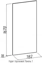 Панель 1 Hyper Палисандр (прихожая)