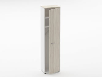 Шкаф для одежды 5 узкий Deka 10.23.302Пр Дуб Сантана светлый/Белый
