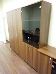 Шкаф для одежды со штангой Лидер 82.11 Орех Пегас