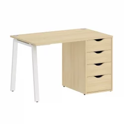 Cтолик для ноутбука HOME OFFICE VR.SP-3-118.4.A Акация Лорка/Белый металл