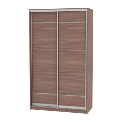 Шкаф-купе коричневый B-220х135х60-3(ЯШТ-D7D7)