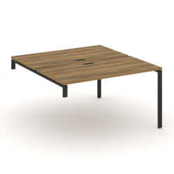 Двойной стол-надставка на опорную тумбу CОНCЕПТ CН.ДСН-003 Сандал Янтарный Черный / CONCEPT CN.DSN-003