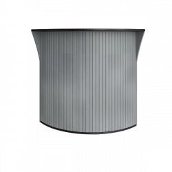 Стойка угловая (радиусный элемент - ролета) Riva А.РС-5.5 Венге/Металлик