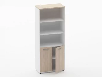 Шкаф 4 широкий верх открытый, низ закрытый Deka 10.19.111 Туя/Белый