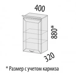 Шкаф кухонный (лев/прав) Оливия 71.03