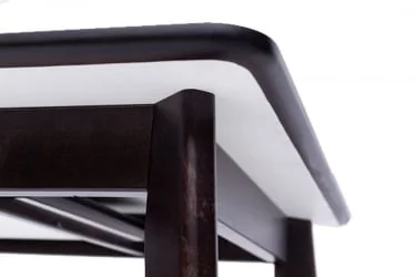 Стол обеденный Пегас Plus 120x75 Морилка Орех Эмаль белая