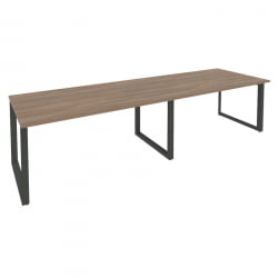 Стол переговорный (2 столешницы) ОНИКС О.МО-ПРГ-2.4 Дуб Аризона/Антрацит / ONIX O.MO-PRG-2.4