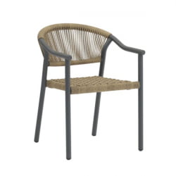 Стул Syna светло-коричневый серые ножки