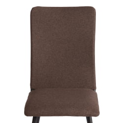 Дизайнерский стул La Rousse NEW, ткань рогожка, коричневый/черный, 3М7-147, 45x55x93 см