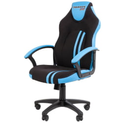 Кресло геймерское CHAIRMAN GAME 26 NEW Черный-голубой