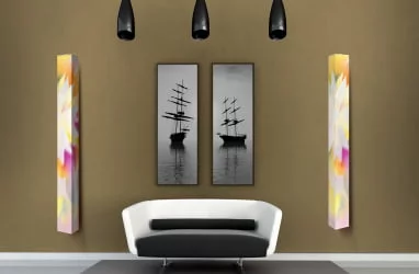 Шкаф в гостиную Иглу Шелф Арт Беленый дуб