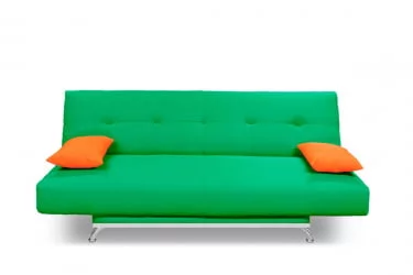 Диван с металлическими ножками MANGO 2 (2 категория) Зеленый Оранжевый