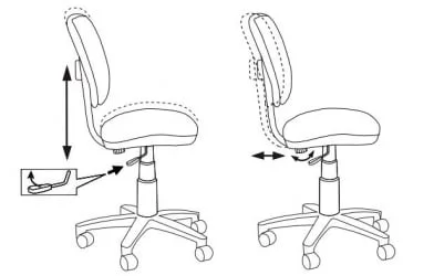 Кресло детское Бюрократ CH-W204NX (пластик белый) Голубой 26-24