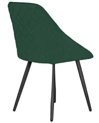 Стул обеденный DOBRIN STELLA (ЭМАЛЬ ЧЕРНЫЙ МУАР велюр Catania Izumrud)