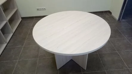 Стол для переговоров круглый Glassy 2.12 Туя