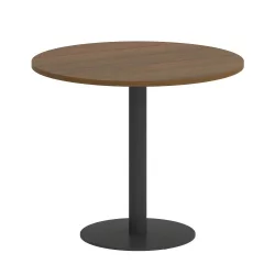 Стол журнальный круглый HOME OFFICE VR.SP-5-90.1 Орех Гварнери/Антрацит металл