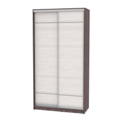 Шкаф-купе белый лдсп B-220х120х60-3(ЯАТ-ЯАС-D7D7)