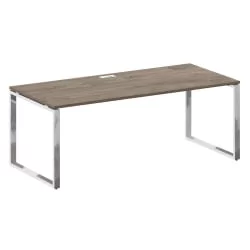 Стол руководителя прямой без тумбы SHIFT SK.SR-200 Тиквуд Темный/Антрацит