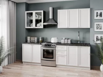 Шкаф кухонный 800 высокий Джулия ЛД 284.460.000.071 Черный Белый